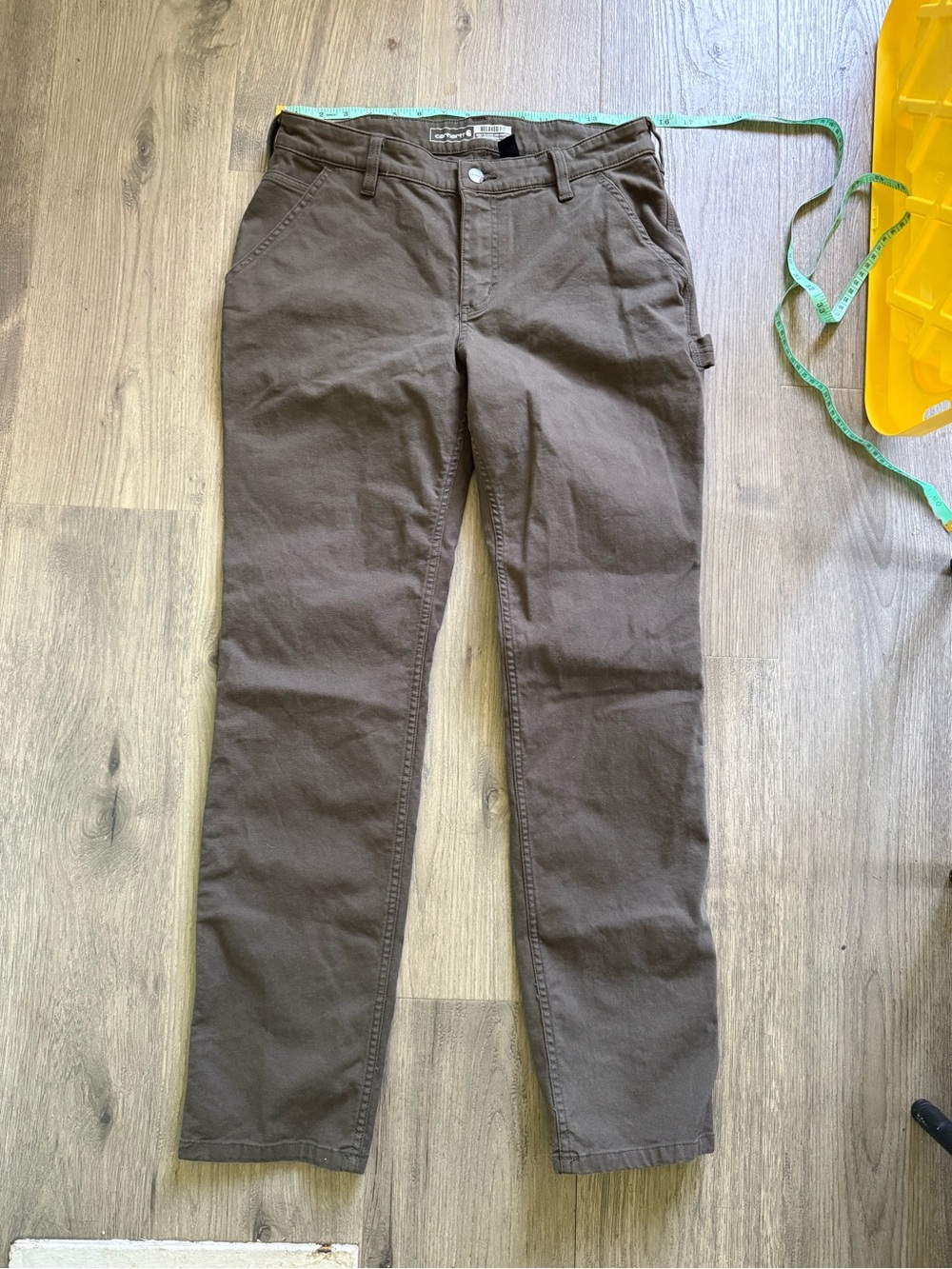 Carhartt Women's Relaxed Fit Jean in hunter green - Picture 2 of 4